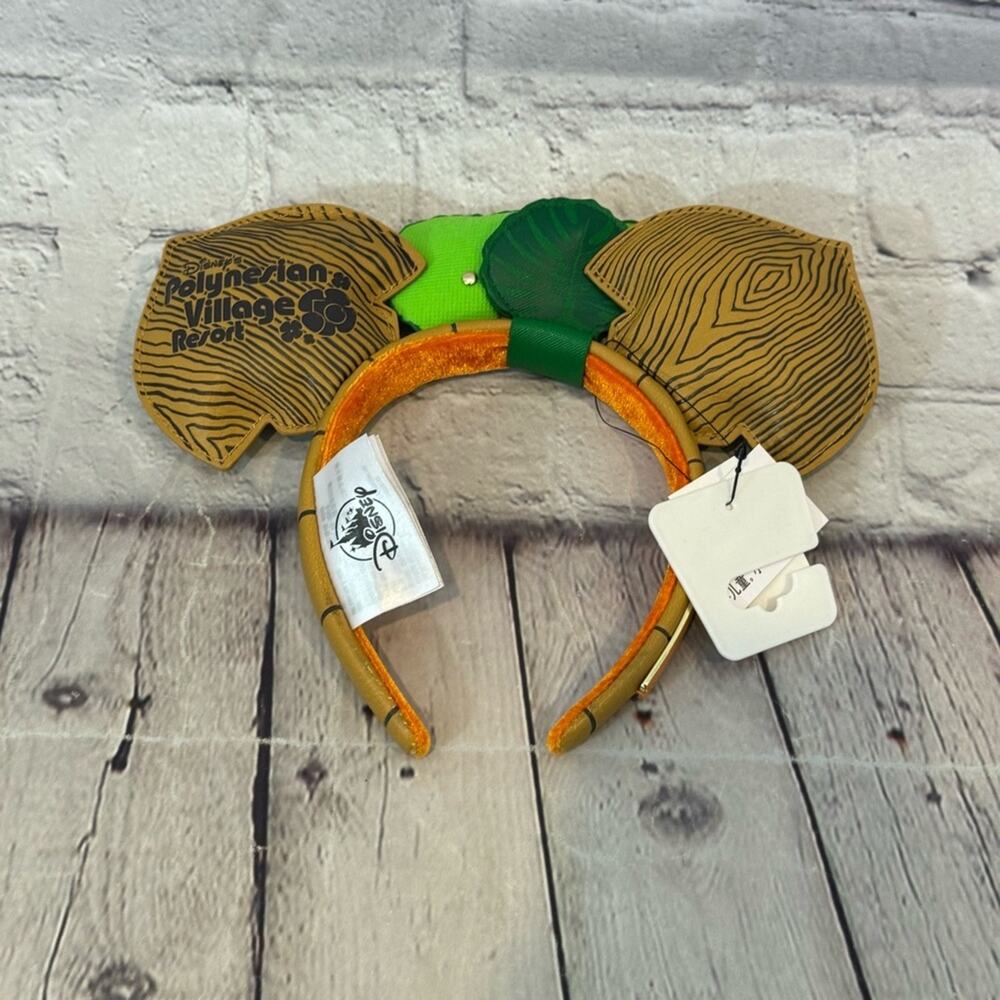 Disney Loungefly Polynesian Village Resort Minnie Mouse Ears - Picture 2 of 3